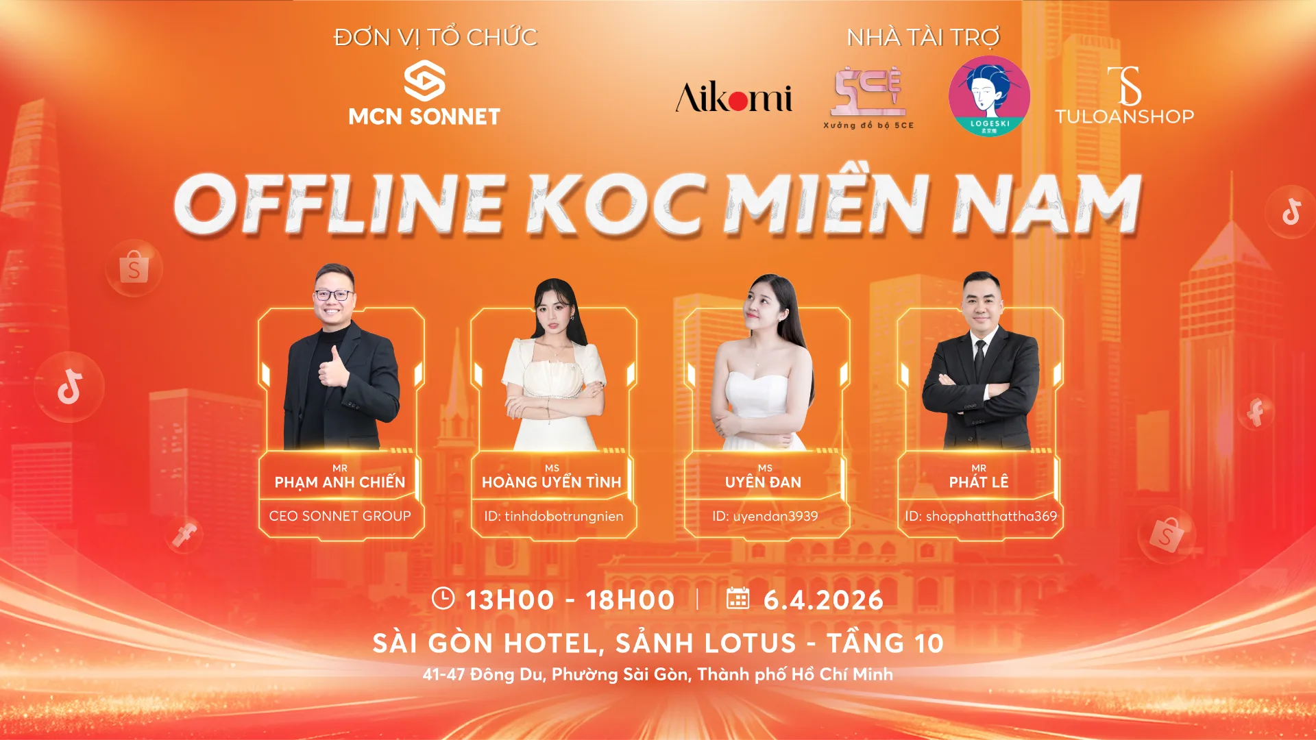 SỰ KIỆN OFFLINE MCN MIỀN NAM 2026